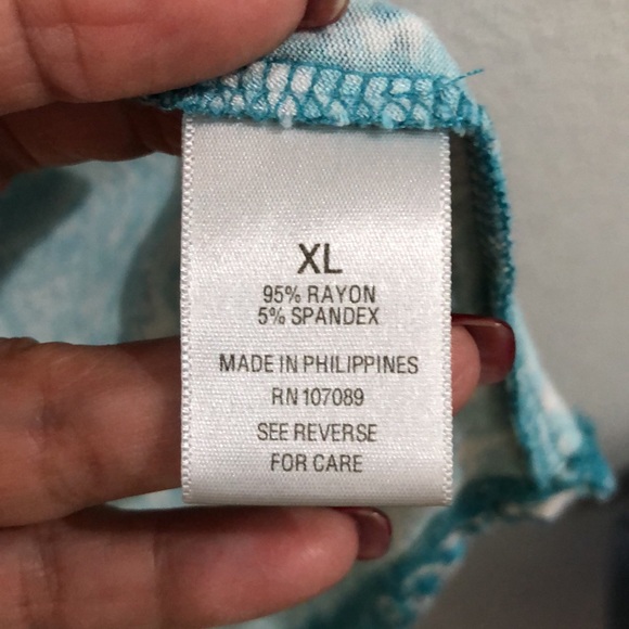 Blouse aqua soft material XL - Picture 7 of 7